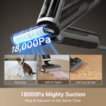 Cargar imagen en el visor de la galería, Dreame H14 Wet and Dry Vacuum showcasing 18,000Pa suction power for pet messes.
