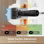 Cargar imagen en el visor de la galería, Dreame H14 vacuum showing power adjustment for different dirt types on hard floor.