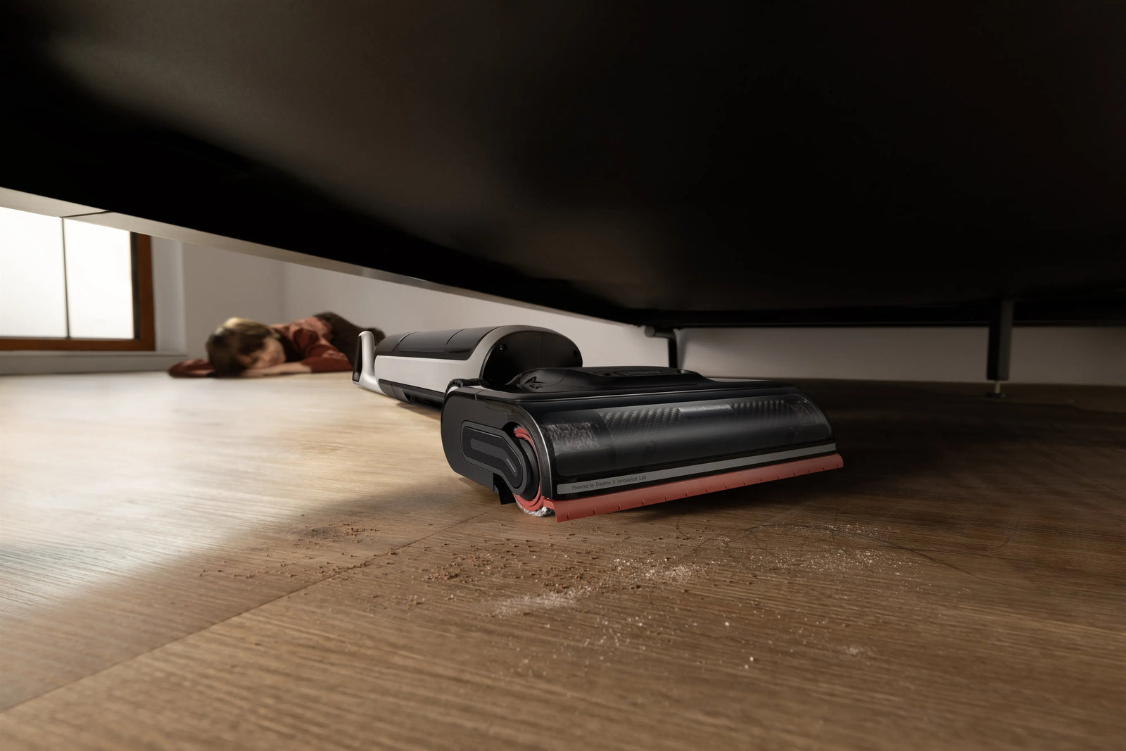 Reach under low furniture