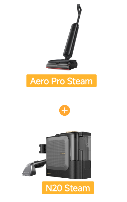 Dreame Whole Home Steam Cleaning Bundle | Aero Pro Steam + N20 Steam