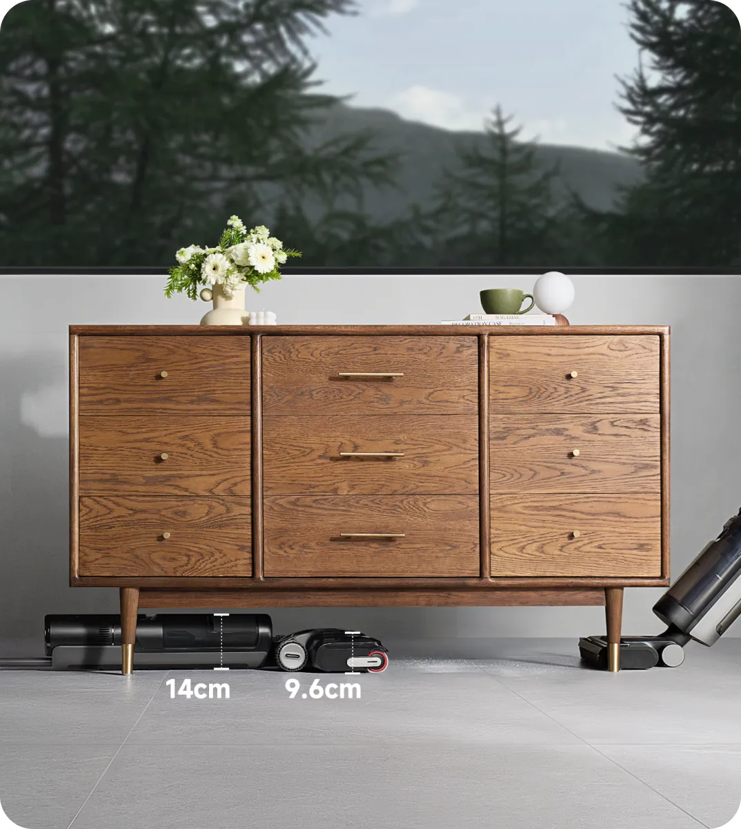 180° Lie-Flat Reach
Conquers Stains under Beds and Sofas