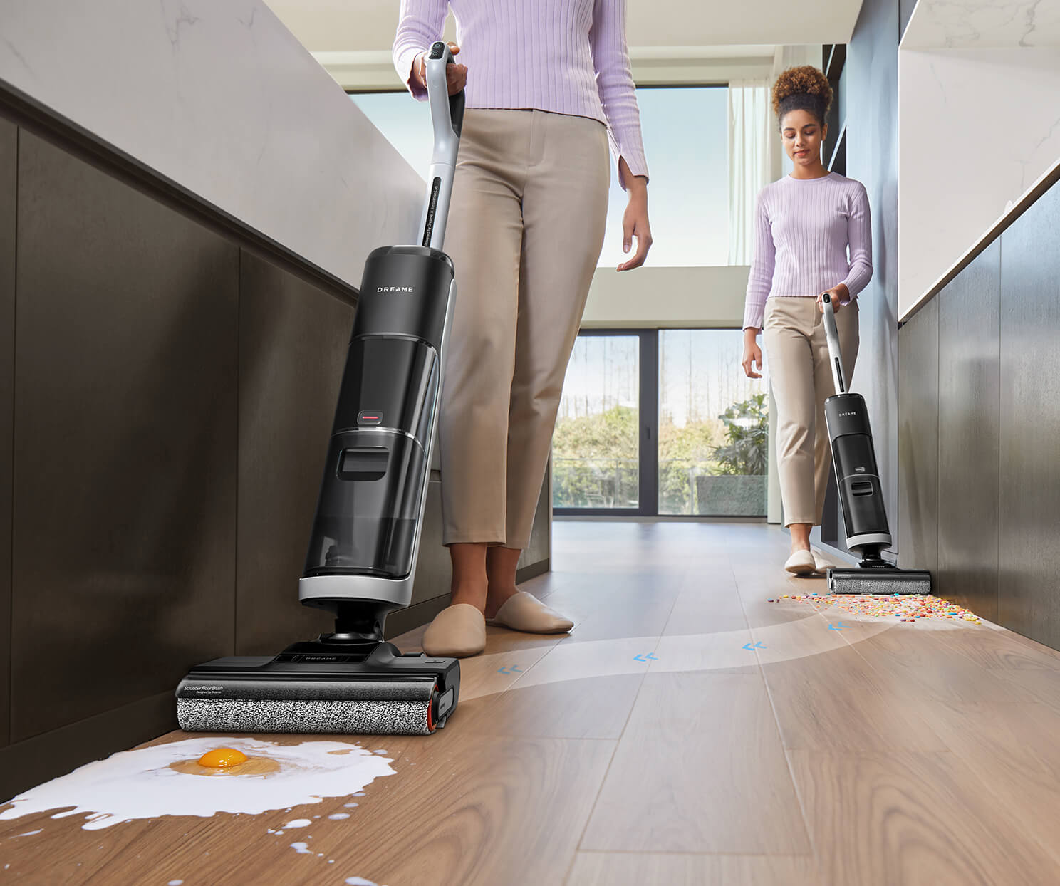 Edge-to-Edge Cleaning on Both Sides