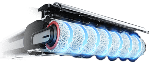 Clockwise Rolling
Fits closely to the rolling brush, effectively removing water and dirt.