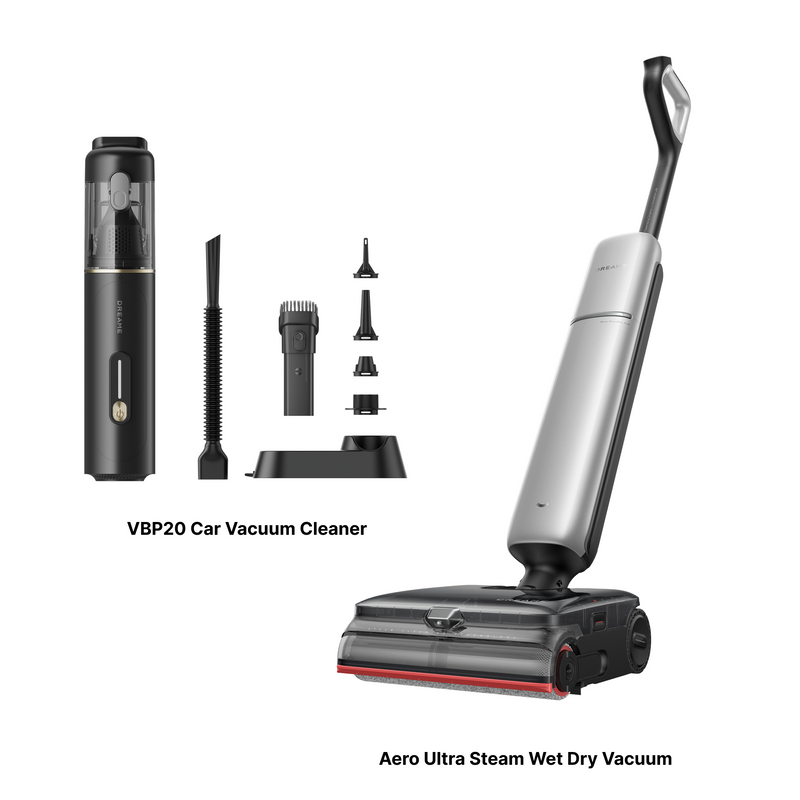Dreame Aero Ultra Steam + VBP20 Car Vacuum Cleaner Bundle